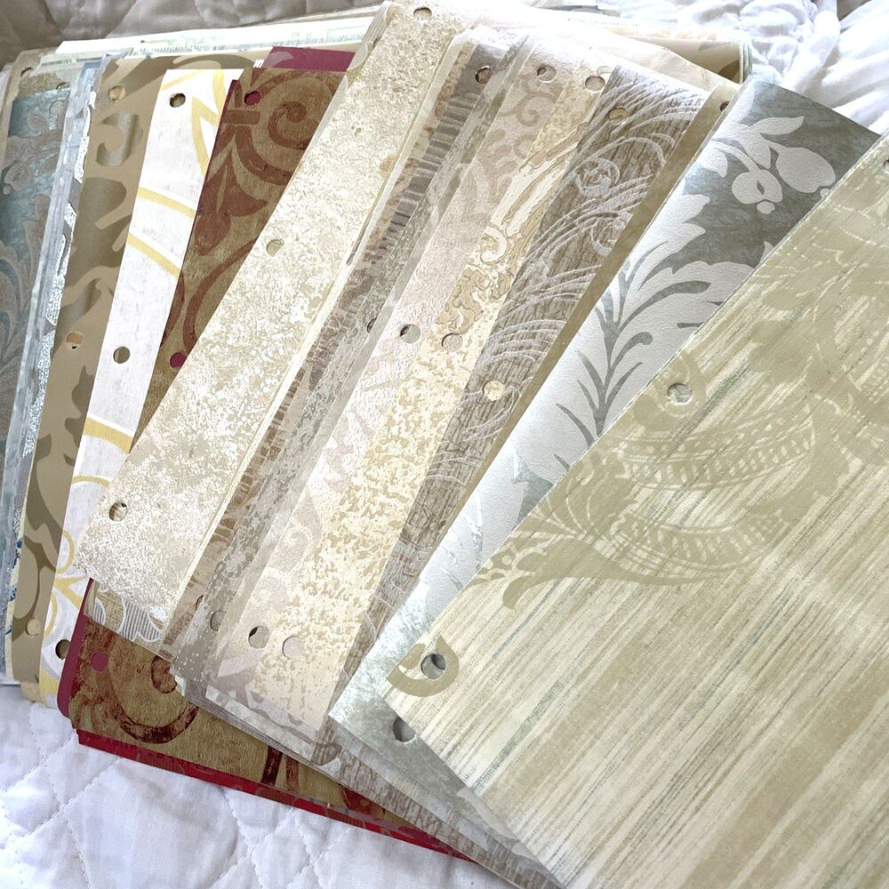 Damask Wallpaper Sample Lot 150 Pcs 10x10” Jacquard Crafting Paper Scrapbooking